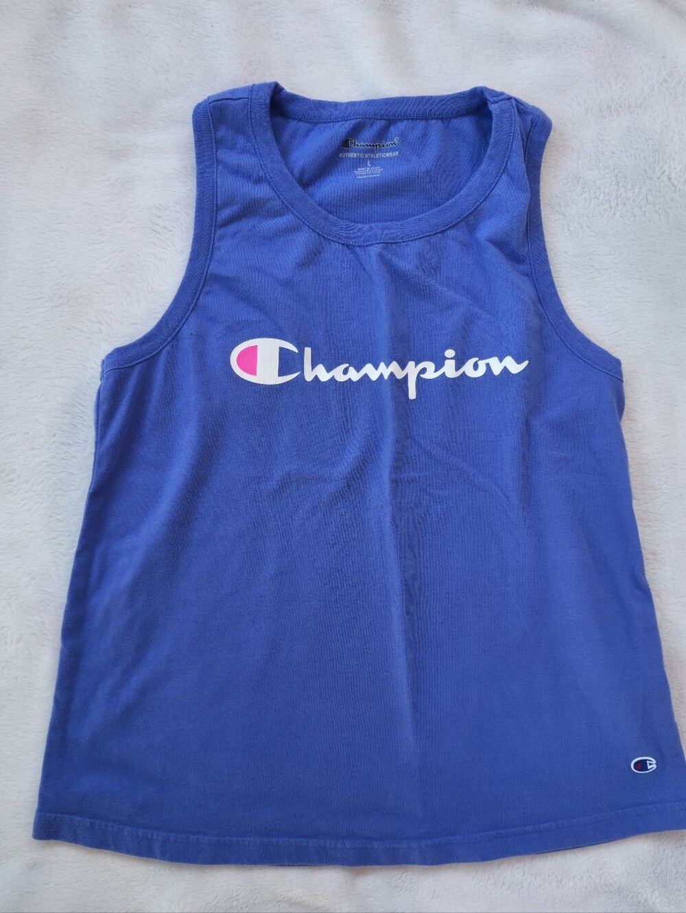 Champion Girls Blue Logo Tank Top